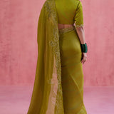 Devnaagri Naaz Green Saree Set