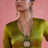 Devnaagri Naaz Green Saree Set
