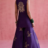 Seher Purple Sharara Set