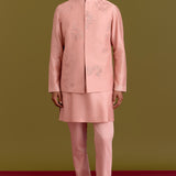 Blush Embroidered Bundi Set