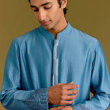 Blue Embroidered Kurta Set
