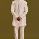 Ivory Embroidered Kurta Set