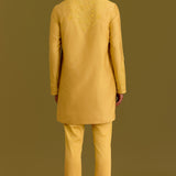Mustard Embroidered Kurta Set