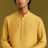 Mustard Embroidered Kurta Set