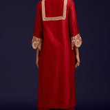 Rust Dori Embroidered Kurta Set