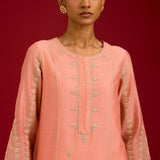 Pink Dori Embroidered Kurta Set