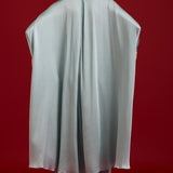 Navy Slate Blue Modal Satin Kaftan Set