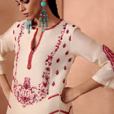 Dori Work Kurta Set (Red)