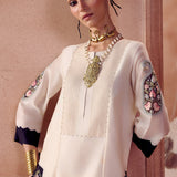 Black Accent Kurta Set