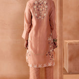 Pink Multi-Dori Kurta Set