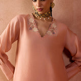 Pink Multi-Dori Kurta Set