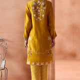 Yellow Multi-Dori Kurta Set