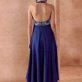 Blue Dori Embroidery Anarkali Set