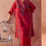 Radiant Red Kurta Set