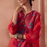 Radiant Red Kurta Set