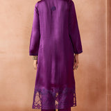 Purple Dori Embroidered Kurta Set
