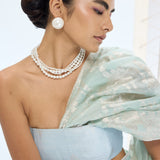 Diana Saree Aqua Green