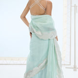 Jane Saree Sea Green