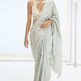 Jenna Saree Aqua Green
