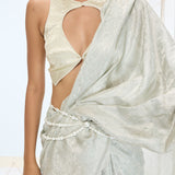 Jenna Saree Aqua Green