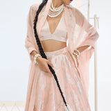 Mia Lehenga Peach