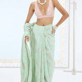 Ruby Saree Pistachio