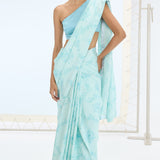 Ruby Saree Turquoise Blue