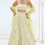 Sylvie Lehenga Set Pistachio
