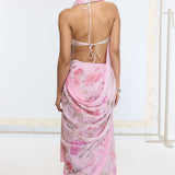 Handwoven Blush Pink Printed Saree