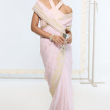 Handwoven Dusty Peach Saree