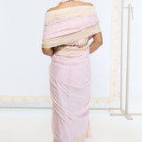 Handwoven Dusty Peach Saree