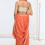 Handwoven Rusty Orange Saree