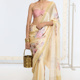 Handwoven Biscotti Printed Saree