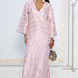 Handwoven Lavender Silk Kurta Set