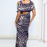 Handwoven Dark Blue Silk Saree
