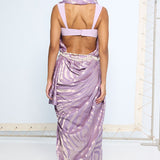 Handwoven Lavender Silk Saree