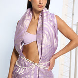 Handwoven Lavender Silk Saree