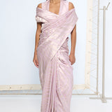 Handwoven Lilac Silk Saree