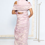 Handwoven Lilac Silk Saree