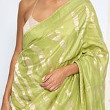 Handwoven Sage Green Silk Saree