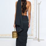 Noir Polka Dotted Saree