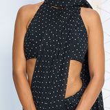 Noir Polka Dotted Saree