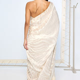 Handwoven Ivory Silk Saree