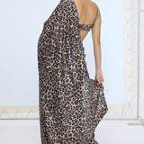 Cheetah Print Saree