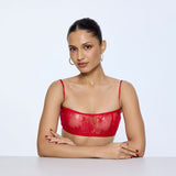 Red Chantilly Blouse