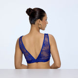 Deep Blue Chantilly Blouse