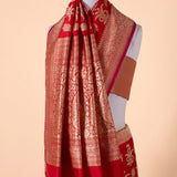 Handwoven Red Silk Saree