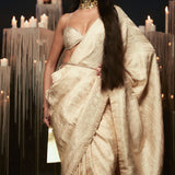 I Do Saree Beige