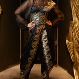 Only Yours Saree Black