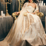 Yours Truly Lehenga Cream